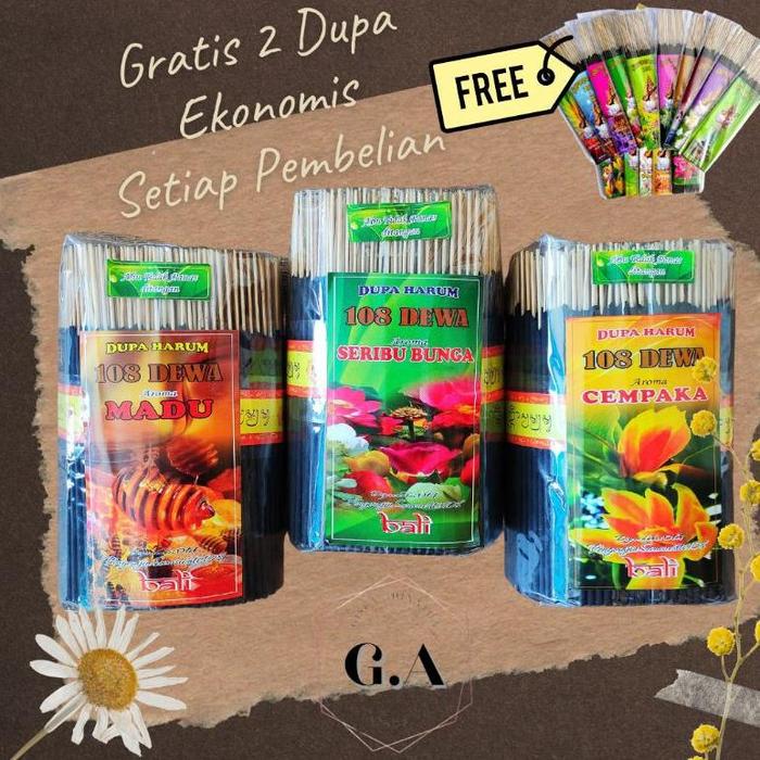 Termurah!! Dupa Hio 16CM Super Premium Saraswati 108 Dewa Bali Full
