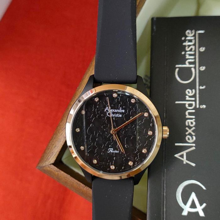 Jam Wanita ORIGINAL Alexandre Christie ACF 2A03 LH All Stainless