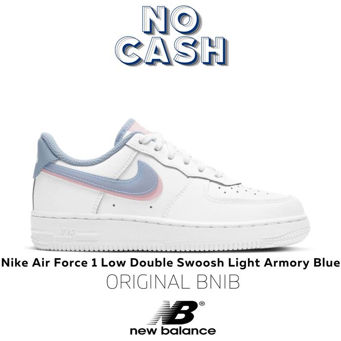 Nike Air Force 1 Low “Double Swoosh” Light Armory Blue" BNIB