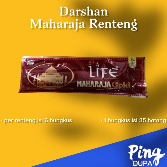 Termurah!! PER RENTENG Dupa Hio Maharaja Gold Original By Dharsan