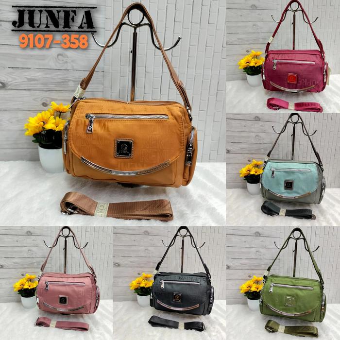 Tas Junfa Slempang parasut motif supreme 9107-358
