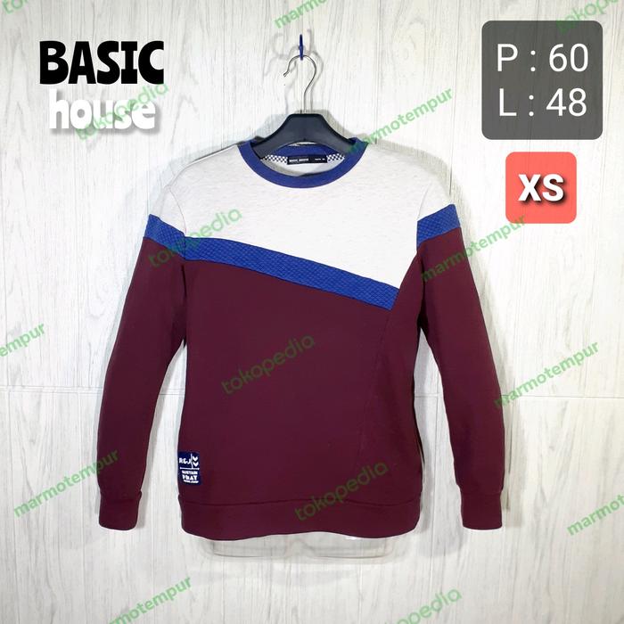 BASIC Bukan Champion Crewneck Sweater Thrift Bekas Second Original
