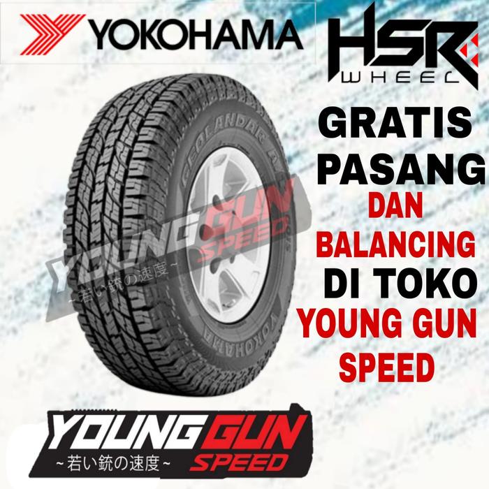 Ban Mobil Fortuner 265 60 R18 Yokohama Geolandar AT G015 Free Pasang