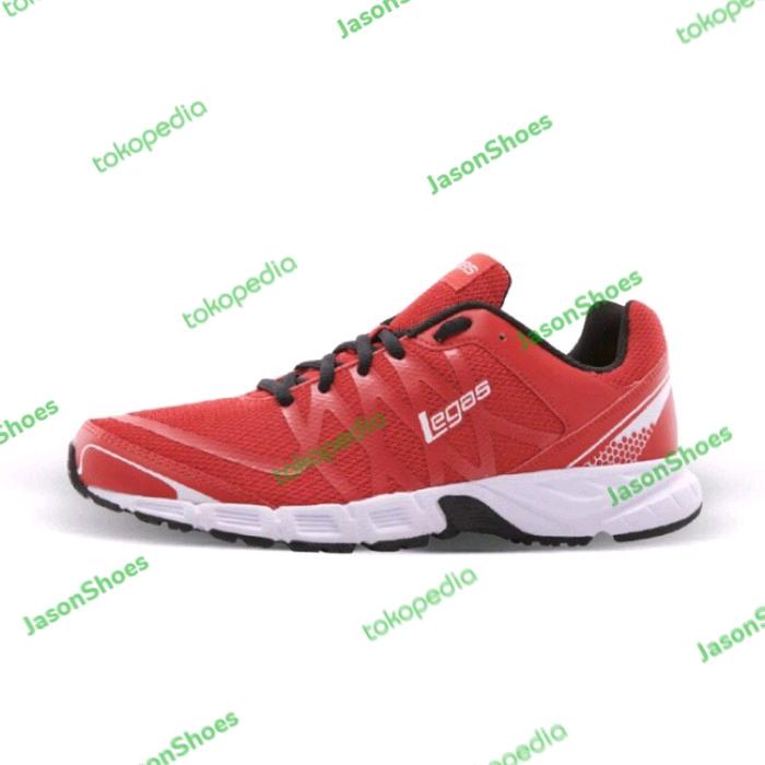 Sepatu League Legas Merah Pria Evo La M Running Shoes Cowo Original
