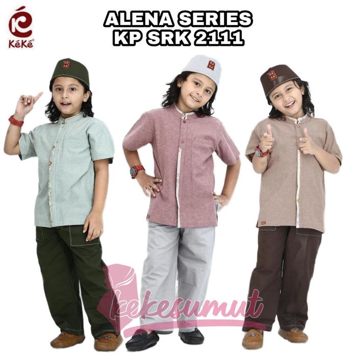 Kekesumut KPSRK2111 Alena Series Baju Koko Anak KekeBusana Muslim ks01