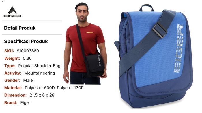 Tas Selempang Eiger 910003889 Traverse 1.0 Shoulder Bag