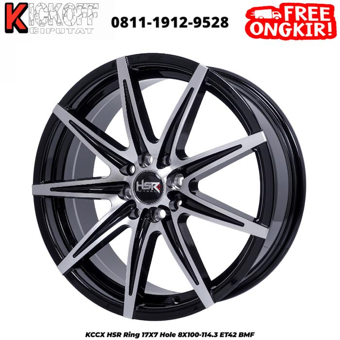 VELG MOBIL RACING TIPE KCCX HSR 17x7 8x100-1143 ET 42 BLACK POLISH