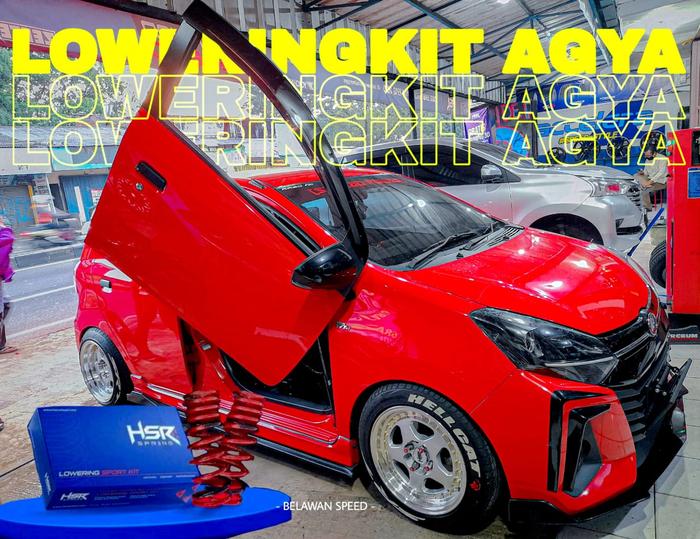 FREE ORDER PER CEPER LOWERING KIT HSR RED HONDA BRIO - BUKAN EIBACH