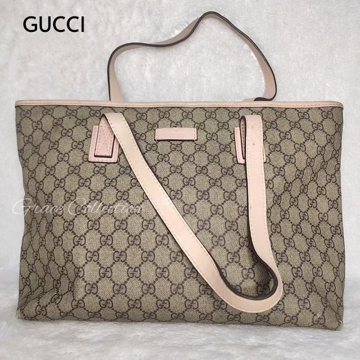 TAS WANITA BRANDED ORIGINAL -AUTHENTIC GC GG SUPREME MONOGRAM TOTE BAG
