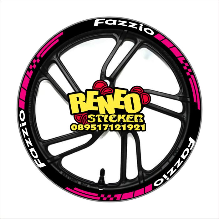 sticker lis velg fazio rims 12 / custom sticker lis velg