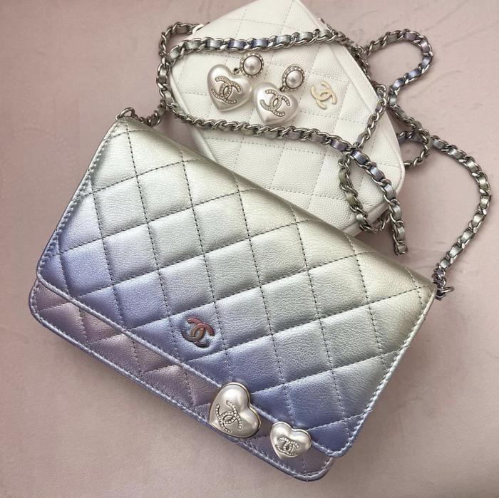 Original - BNIB Chanel Classic WOC Unicorn Rainbow Wallet on Chain