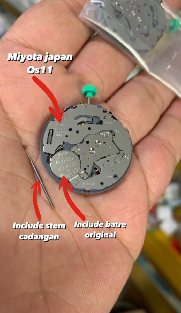 MESIN JAM TANGAN MIYOTA OS11 OS 11 CHRONO 6 DAN 12 ORIGINAL