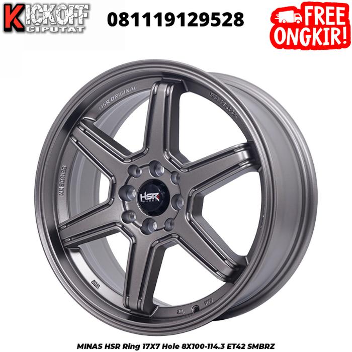 VELG MOBIL RACING MINAS HSR 17x7 8x100-1143 ET 42 BRONZE