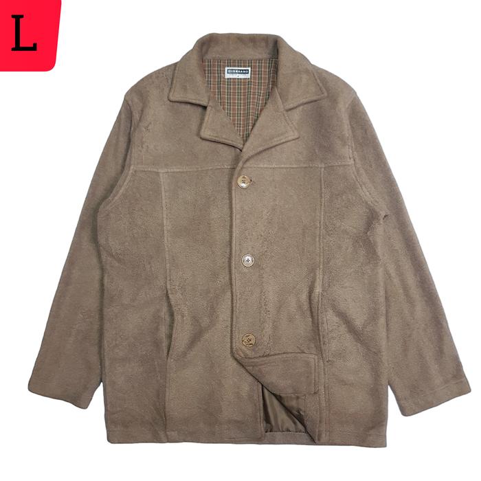 Jaket coat pria fleece GIORDANO