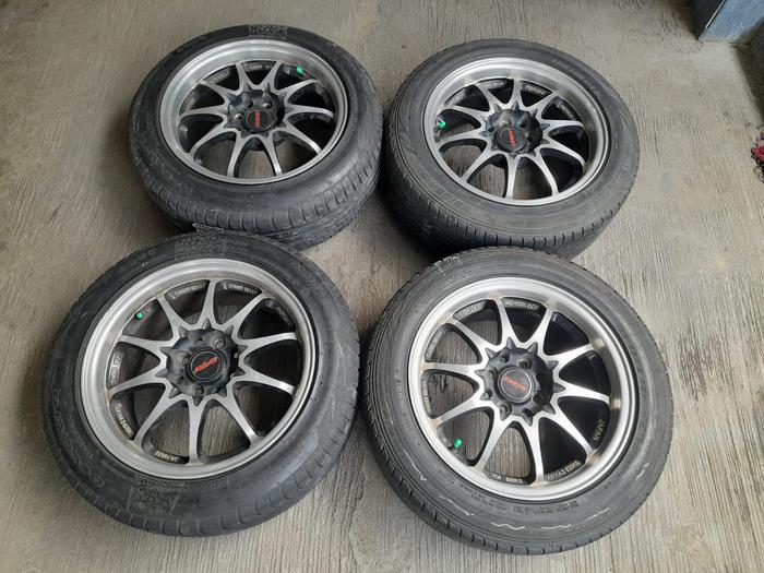 Velg Mobil Second Racing Bekasi CE28 Ring 15 Plus Ban Brio, Ayla, Agya