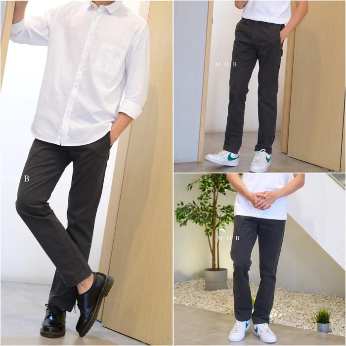 Celana Panjang Banana Republic Emerson Straight Grey Original