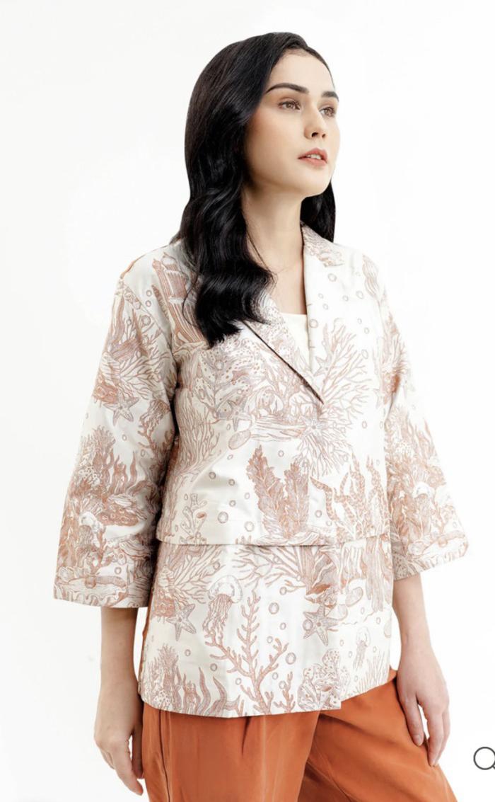 benang jarum x mmehuillet el mar minorca boo outer jacquard orange L