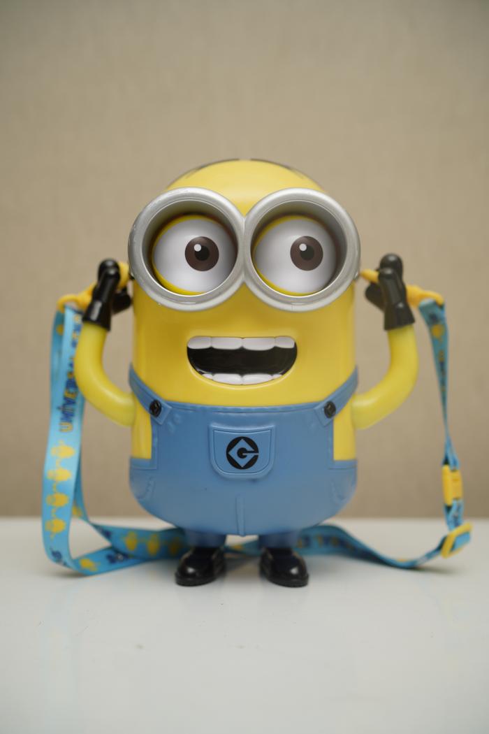 Minion Popcorn Bucket Universal Singapore ORIGINAL -USED-