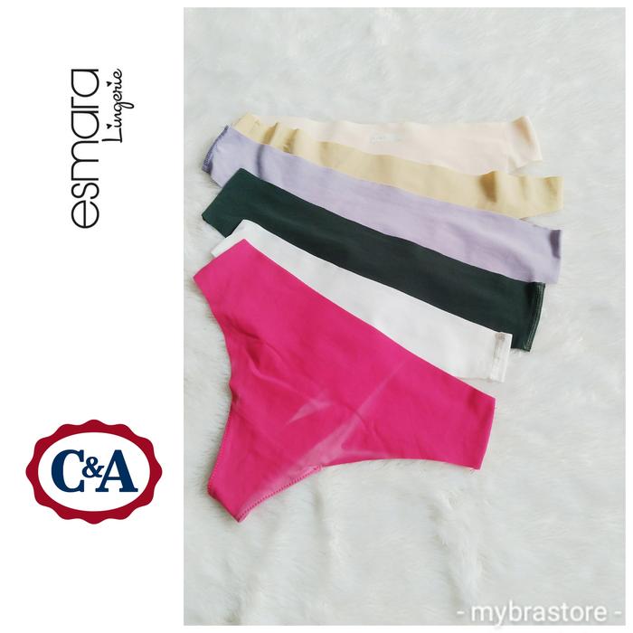 esmara cotton seamless thong celana dalam