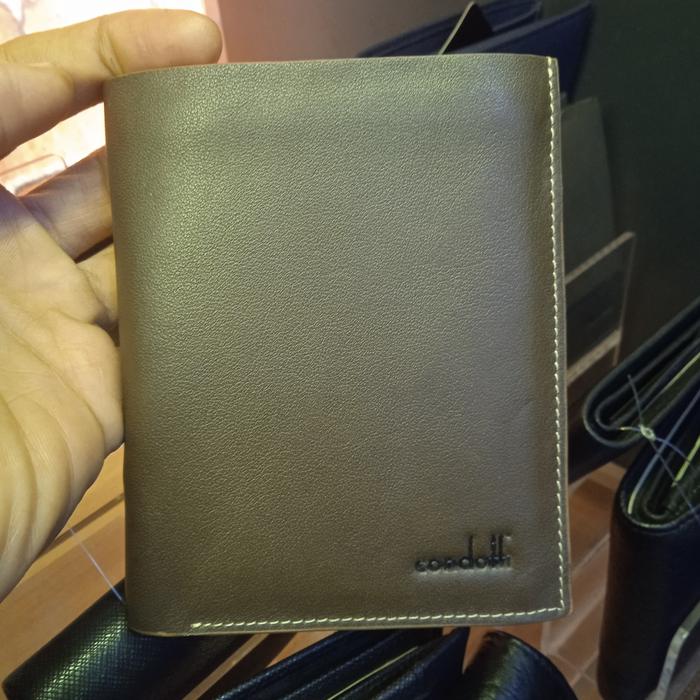 dompet kulit asli merk condotti original authentic warna coffee