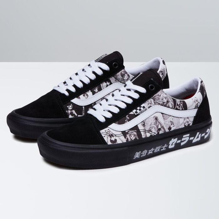 Vans Skate Oldskool Pretty Guardians Sailor Moon Black Black ORIGINAL