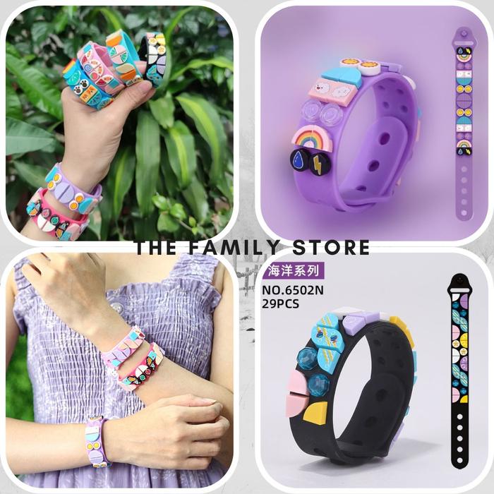Gelang Lego Dots Bracellet Bricks Blok Mainan Gelang Lego Anak Balok P
