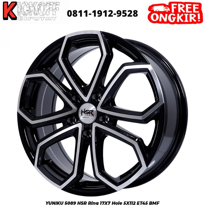 VELG MOBIL RACING YUNIKU HSR 17X7 5X112 ET 45 BLACK POLISH