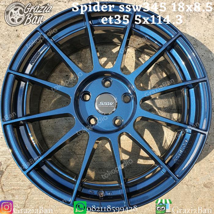 velg enkei spider original ssw345 18x8.5 et35 5x114.3