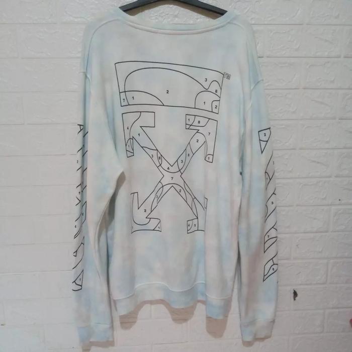 crewneck off white original tie dye