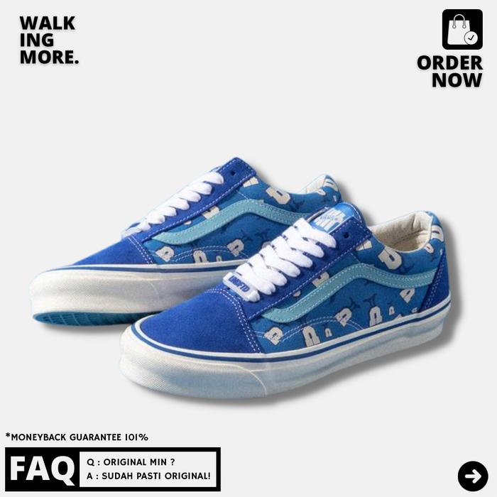 BEST DEAL VANS OLD SKOOL X UNDEFEATED BLUE JAPAN VAULT OG ORIGINAL