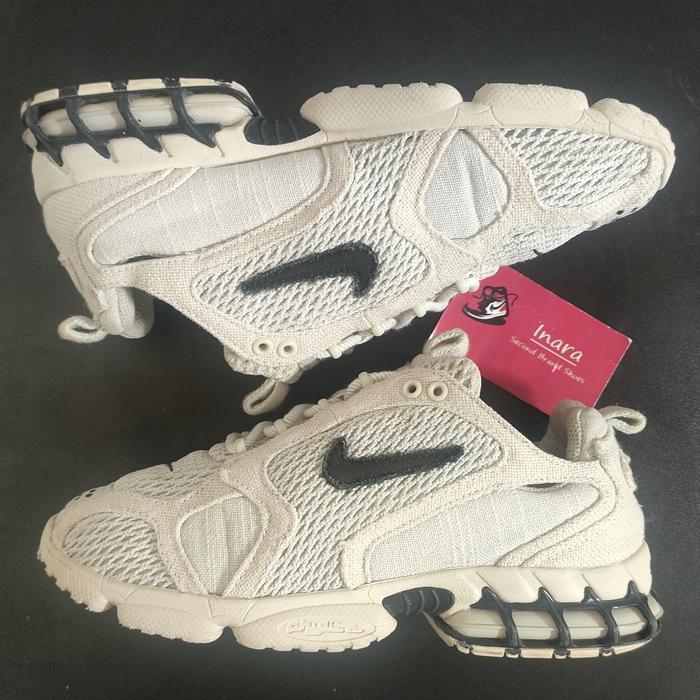 Sepatu Bekas Nike Stussy X Air Zoom Spiridon Caged 2 Fossil - Size 41