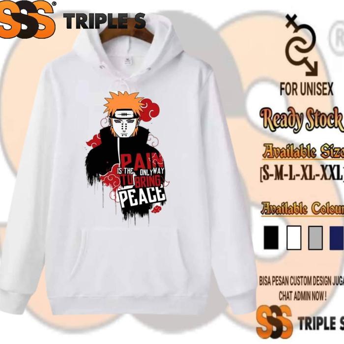 HOODIE JUMPER PAIN IS THE ONLY WAY TO BRING PEACE HOODIE ANIME NARUTO