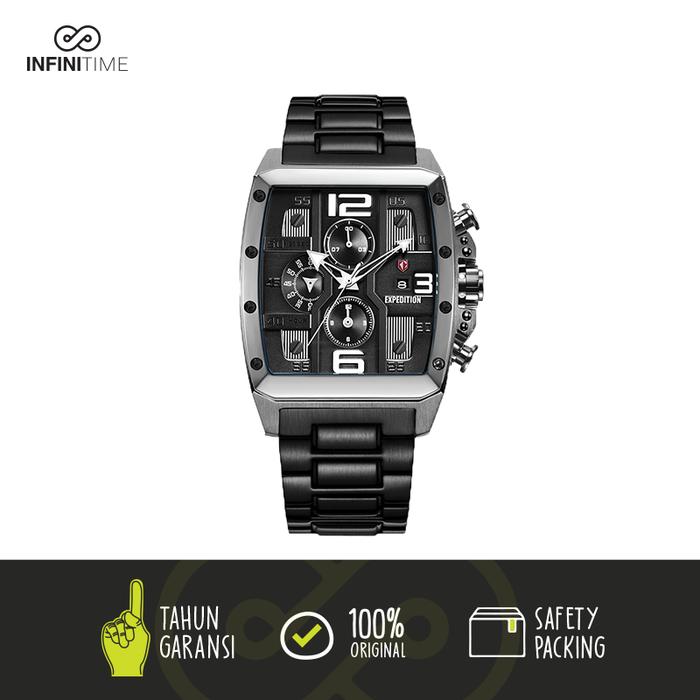 Jam Tangan Expedition E6636 E 6636 Full Black Pria