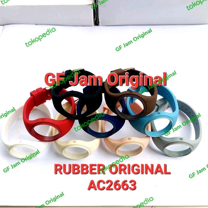 TALI KARET ALEXANDRE CHRISTIE ORIGINAL AC2663 AC 2663 AC2773 AC 2773 ASLI 100% RUBBER BAND WATCH JAM