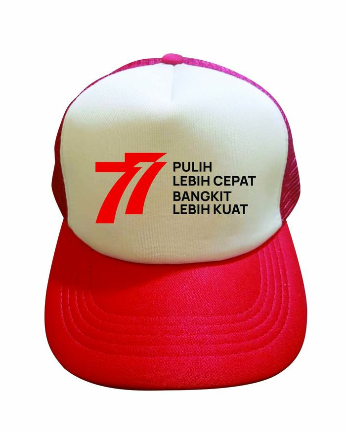 topi hut ri 77 merah putih