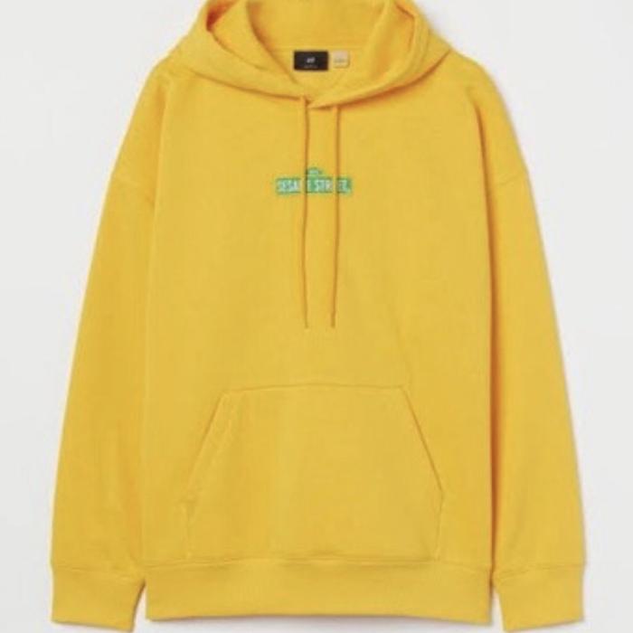 HNM FULL TAG SESAME STREET YELLOW HOODIE SWEATER JACKET HNM NEW