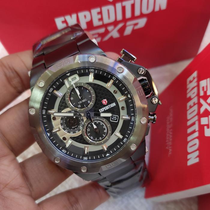 Jam Tangan PRIA ORIGINAL EXPEDITION EXP E 6751 M All Solid Steel
