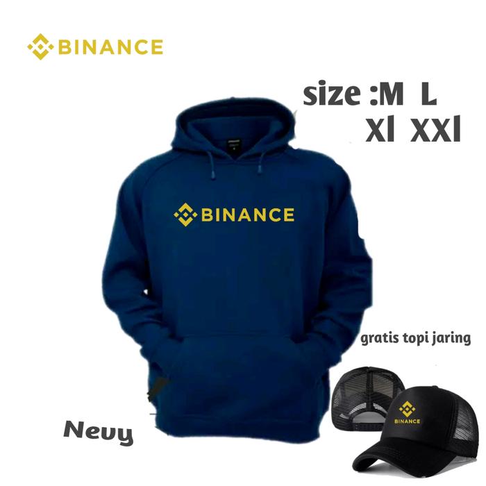 HODIE BINANCE BITCOIN CRYPTO sweater + bonus topi