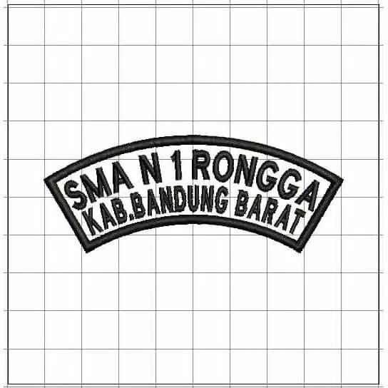 Custom Bet Badge Logo Bordir Lokasi Sekolah SD SMP SMA SMK Pramuka