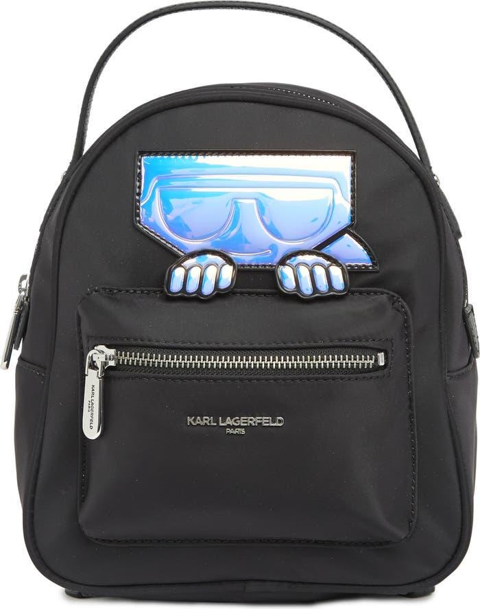 Karl Lagerfeld bag amour nylon karl backpack black original 100% new