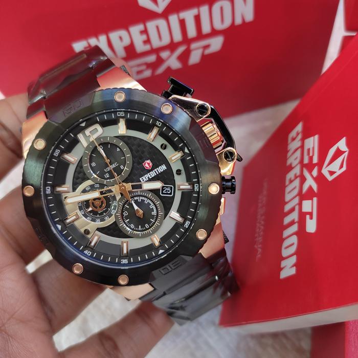 Jam Tangan PRIA ORIGINAL EXPEDITION EXP E 6751 M Stainless Steel
