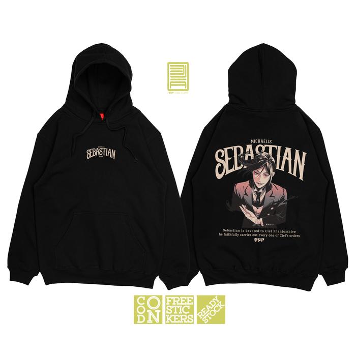 DJA Hoodie SEBASTIAN MICHAELIS KUROSHITSUJI BLACK BUTLER JUMPER ANIME