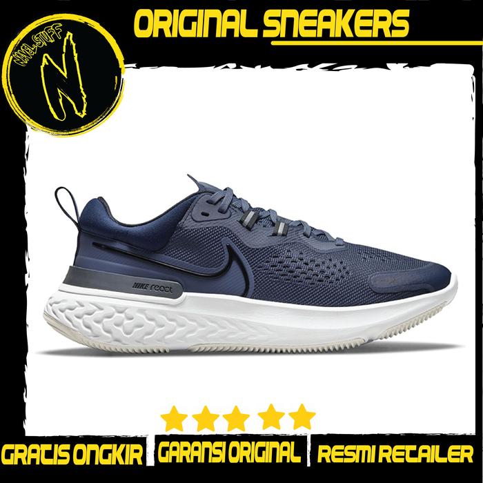 NIKE React Miler 2 Running Thunder Blue /Black /Obsidian Original BNIB