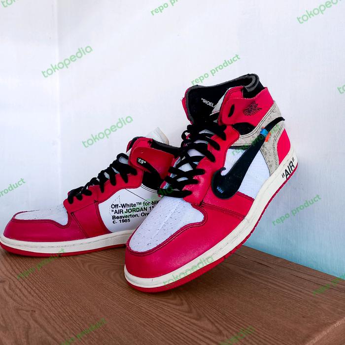 sepatu nike air jordan off white second