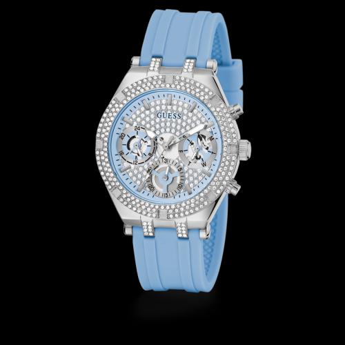 Jam Tangan Guess Wanita GW0407L1 Original Silver Blue