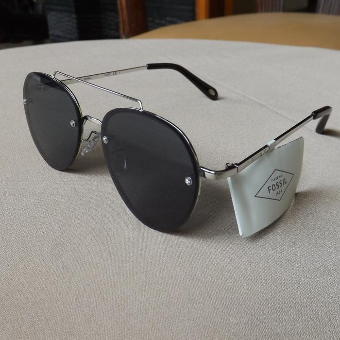 Kacamata hitam Fossil X82525 sunglasses aviator hitam BNWT ori from UK