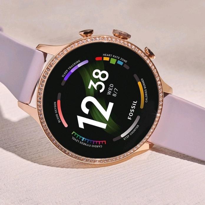 Smartwatch Wanita Fossil Gen 6 FTW-6080 Purple Sillicone Original BNIB
