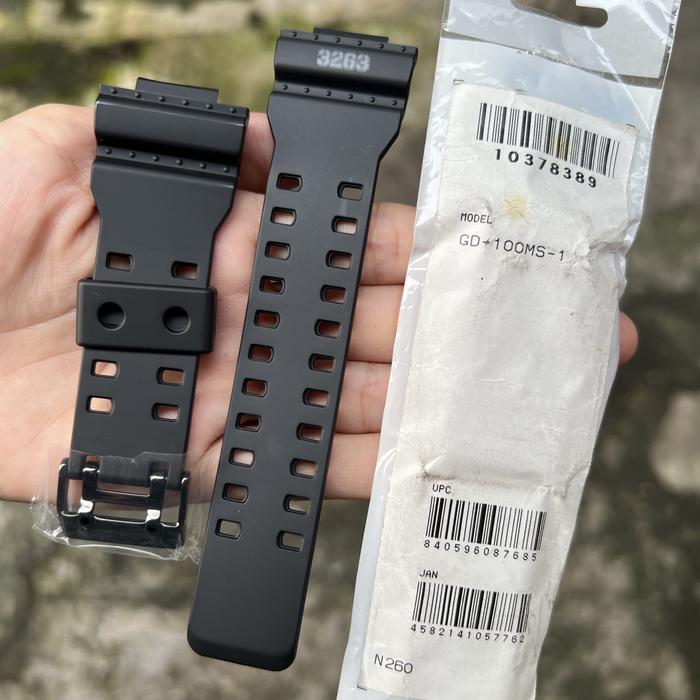 Tali strap jam tangan casio g-shock original GD-100MS 1 band GD 100MS