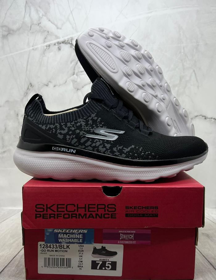 Sepatu Wanita SKECHERS GO RUN MOTION Original 128433/BLK