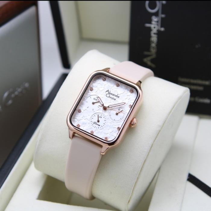 ALEXANDRE CHRISTIE AC 2A04 ROSEGOLD CREAM AC2A04 WANITA ORI,,RUBBER